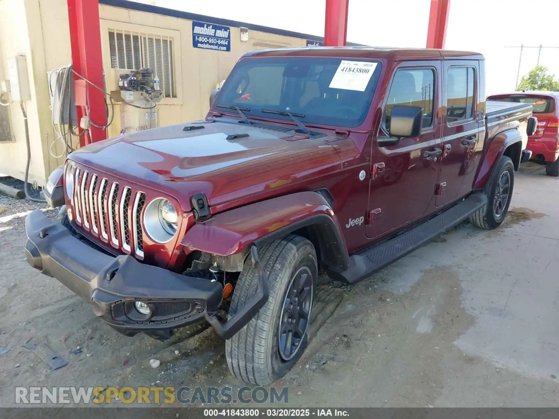 2 Photograph of a damaged car 1C6HJTFGXML553983 JEEP GLADIATOR 2021