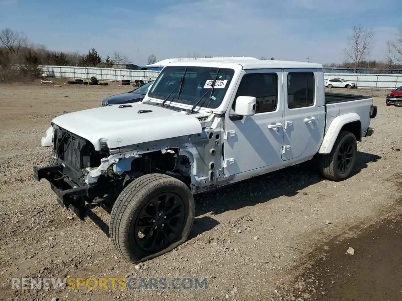 1 Photograph of a damaged car 1C6HJTFGXML556527 JEEP GLADIATOR 2021