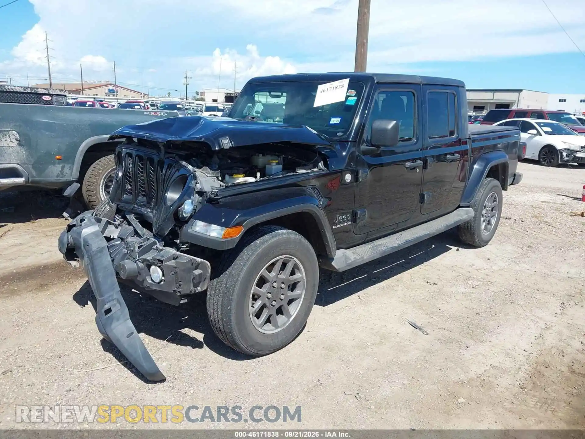 2 Photograph of a damaged car 1C6HJTFGXML587454 JEEP GLADIATOR 2021