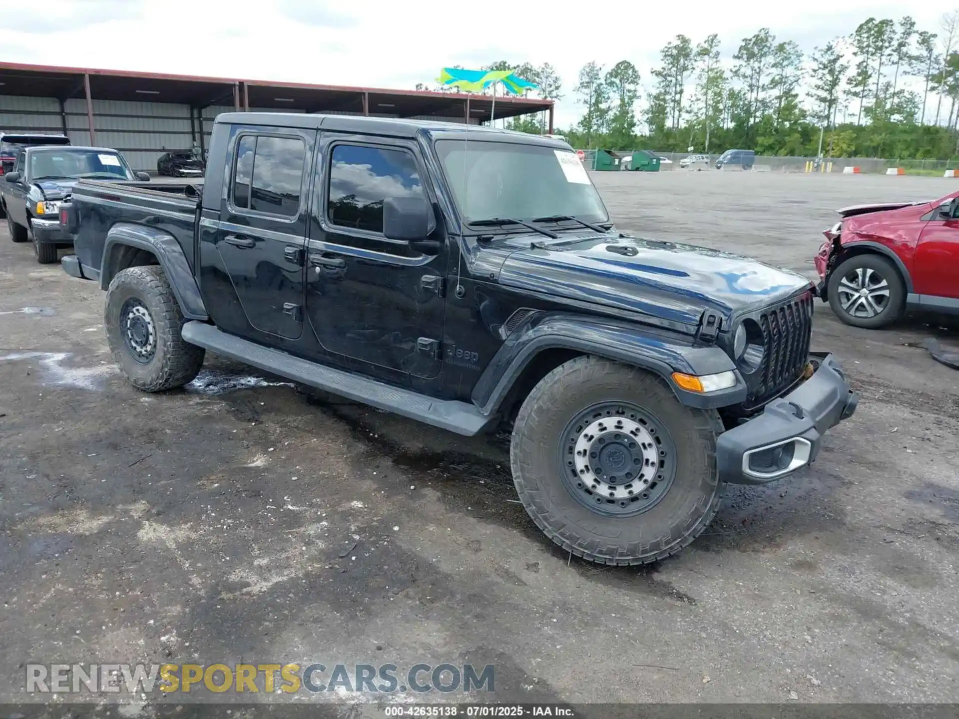 1 Photograph of a damaged car 1C6JJTAM3ML546307 JEEP GLADIATOR 2021