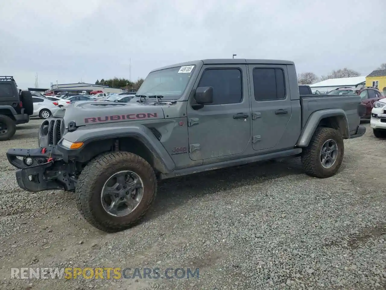 1 Photograph of a damaged car 1C6JJTBG4ML504849 JEEP GLADIATOR 2021