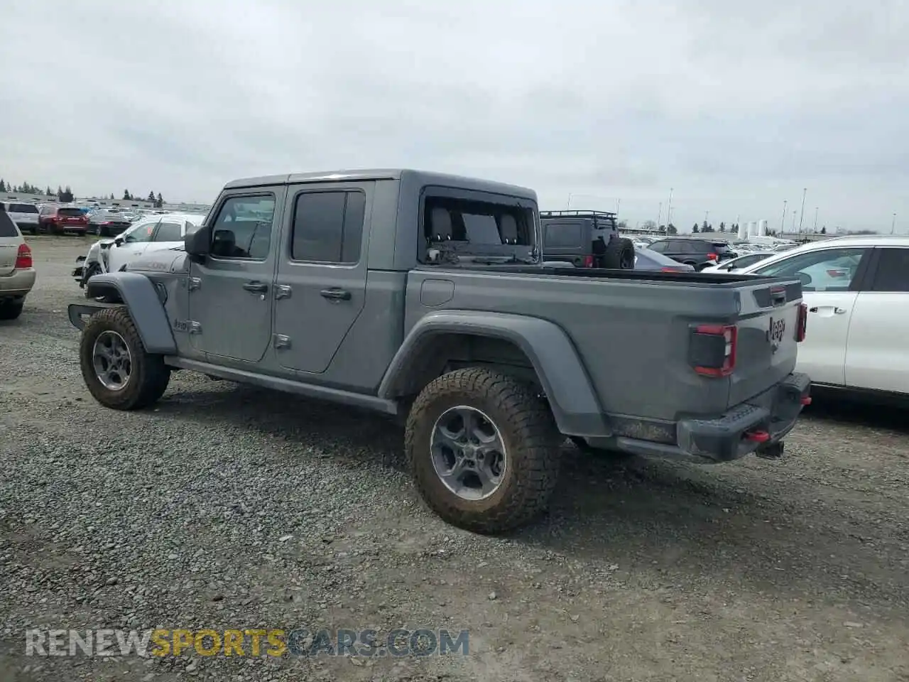2 Photograph of a damaged car 1C6JJTBG4ML504849 JEEP GLADIATOR 2021