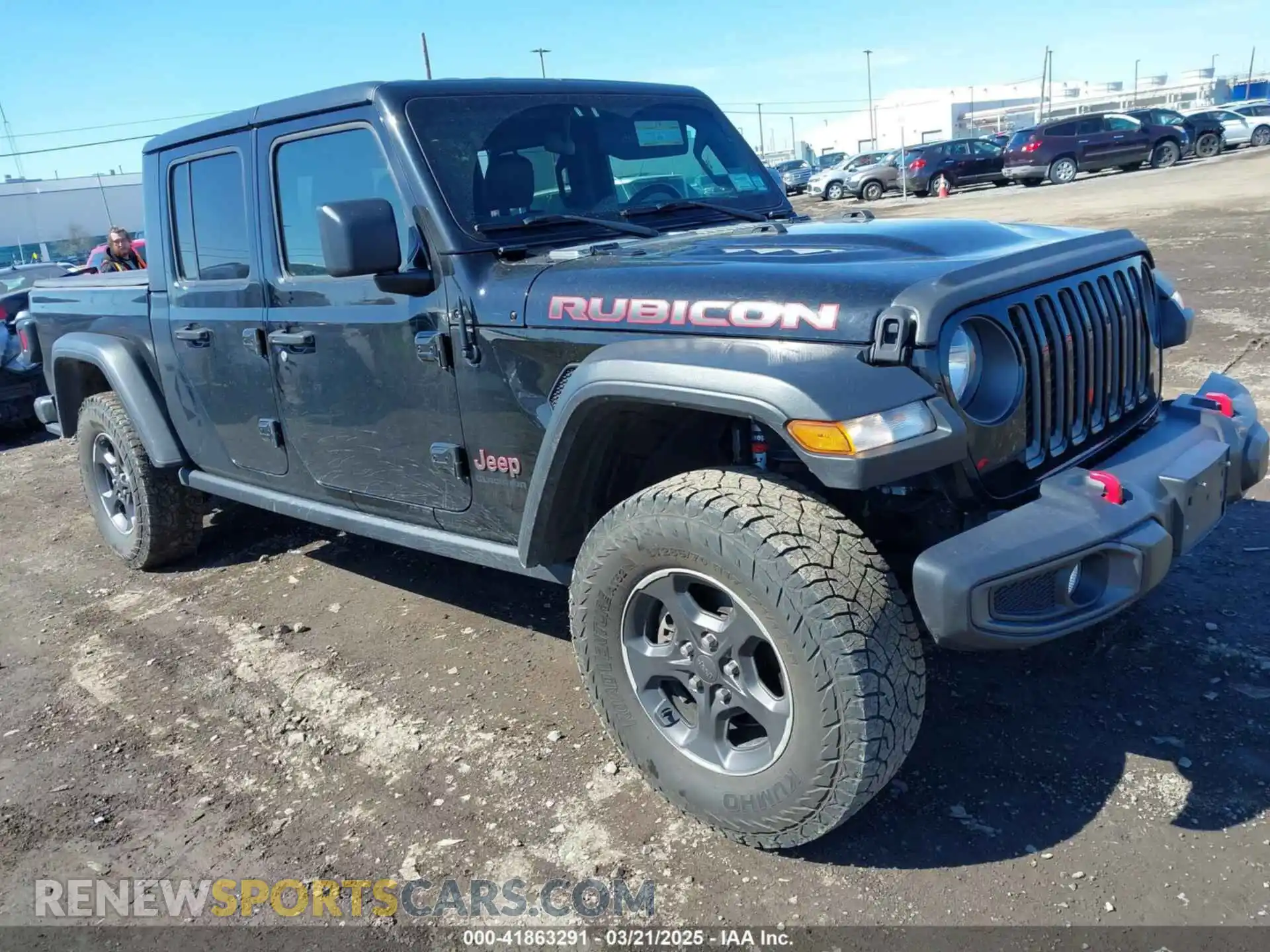 1 Photograph of a damaged car 1C6JJTBG4ML529508 JEEP GLADIATOR 2021
