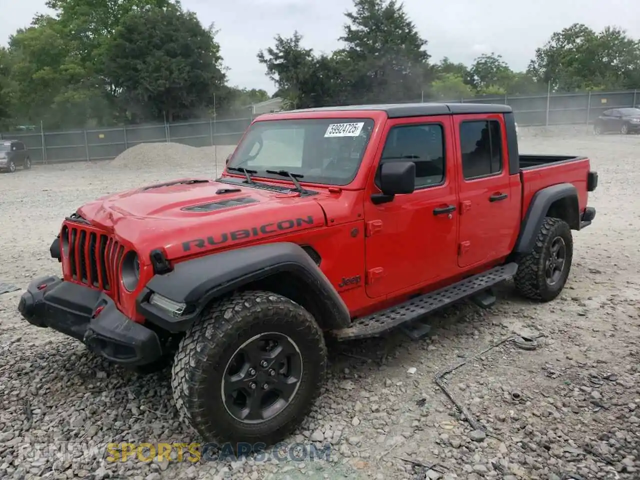 1 Photograph of a damaged car 1C6JJTBG4ML539908 JEEP GLADIATOR 2021