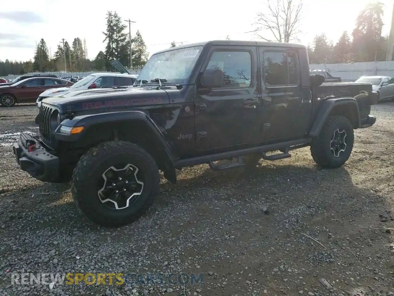 1 Photograph of a damaged car 1C6JJTBG5ML500423 JEEP GLADIATOR 2021