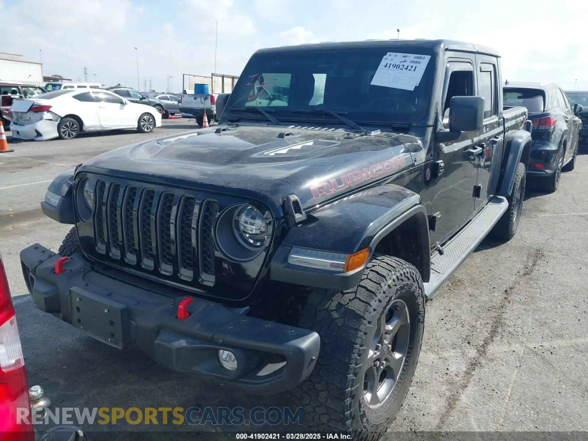 2 Photograph of a damaged car 1C6JJTBG5ML544969 JEEP GLADIATOR 2021