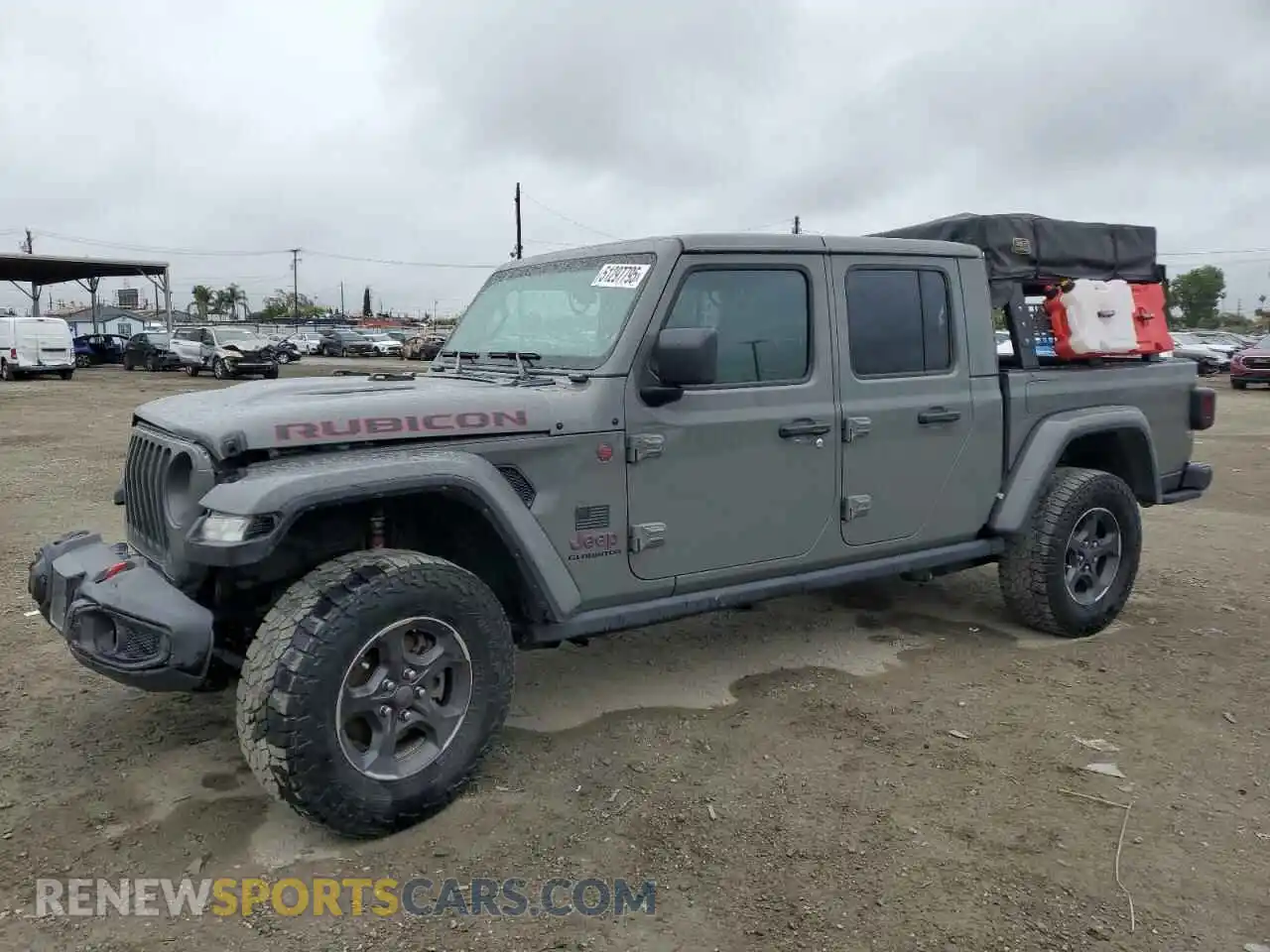 1 Photograph of a damaged car 1C6JJTBG5ML615653 JEEP GLADIATOR 2021