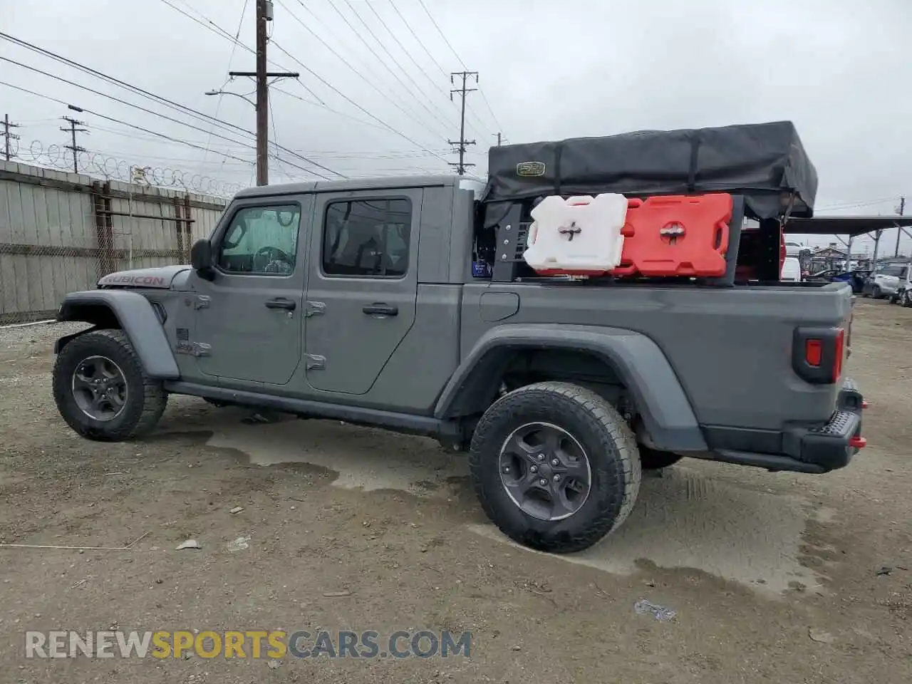 2 Photograph of a damaged car 1C6JJTBG5ML615653 JEEP GLADIATOR 2021