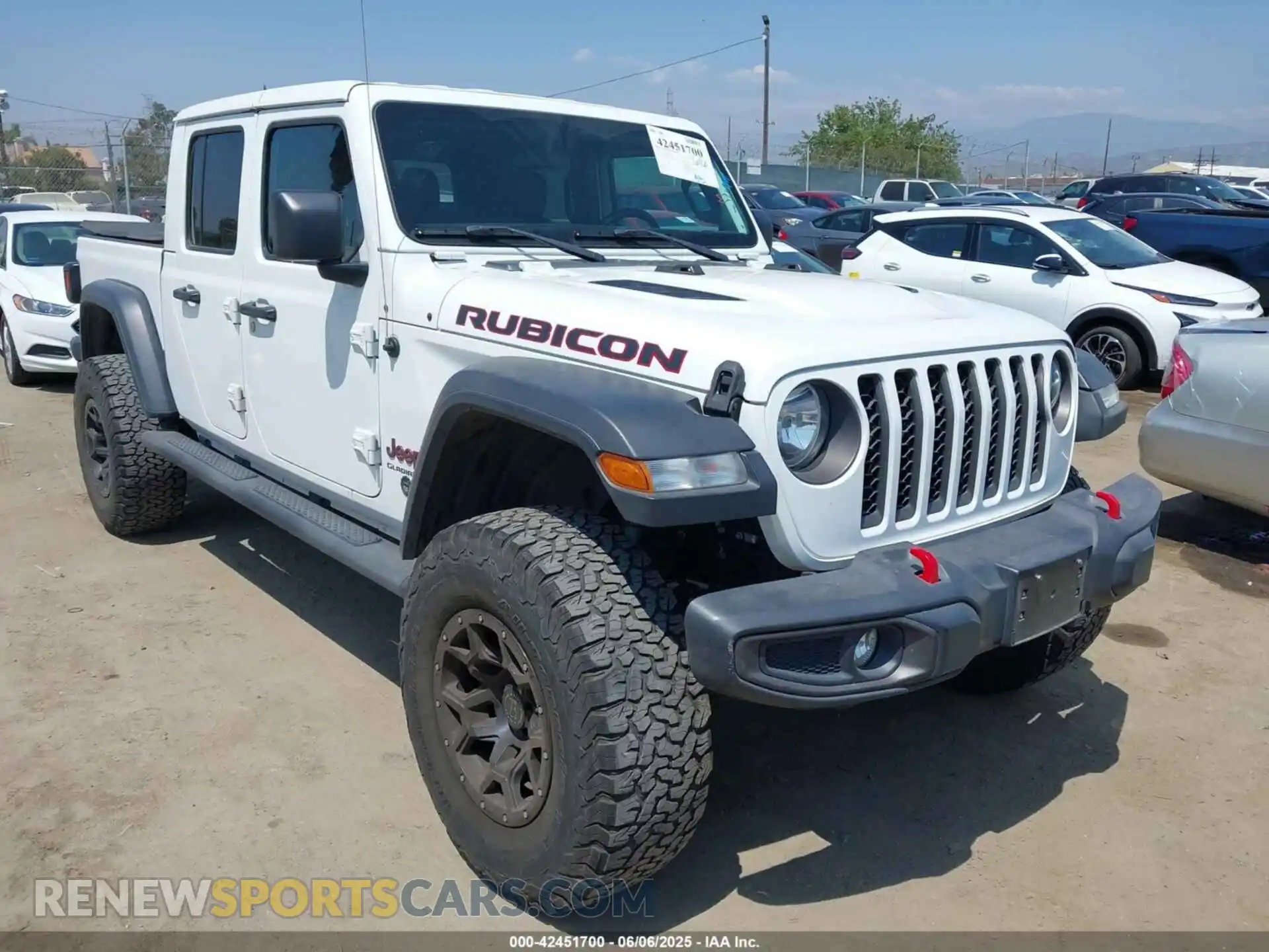 1 Photograph of a damaged car 1C6JJTBG6ML504934 JEEP GLADIATOR 2021