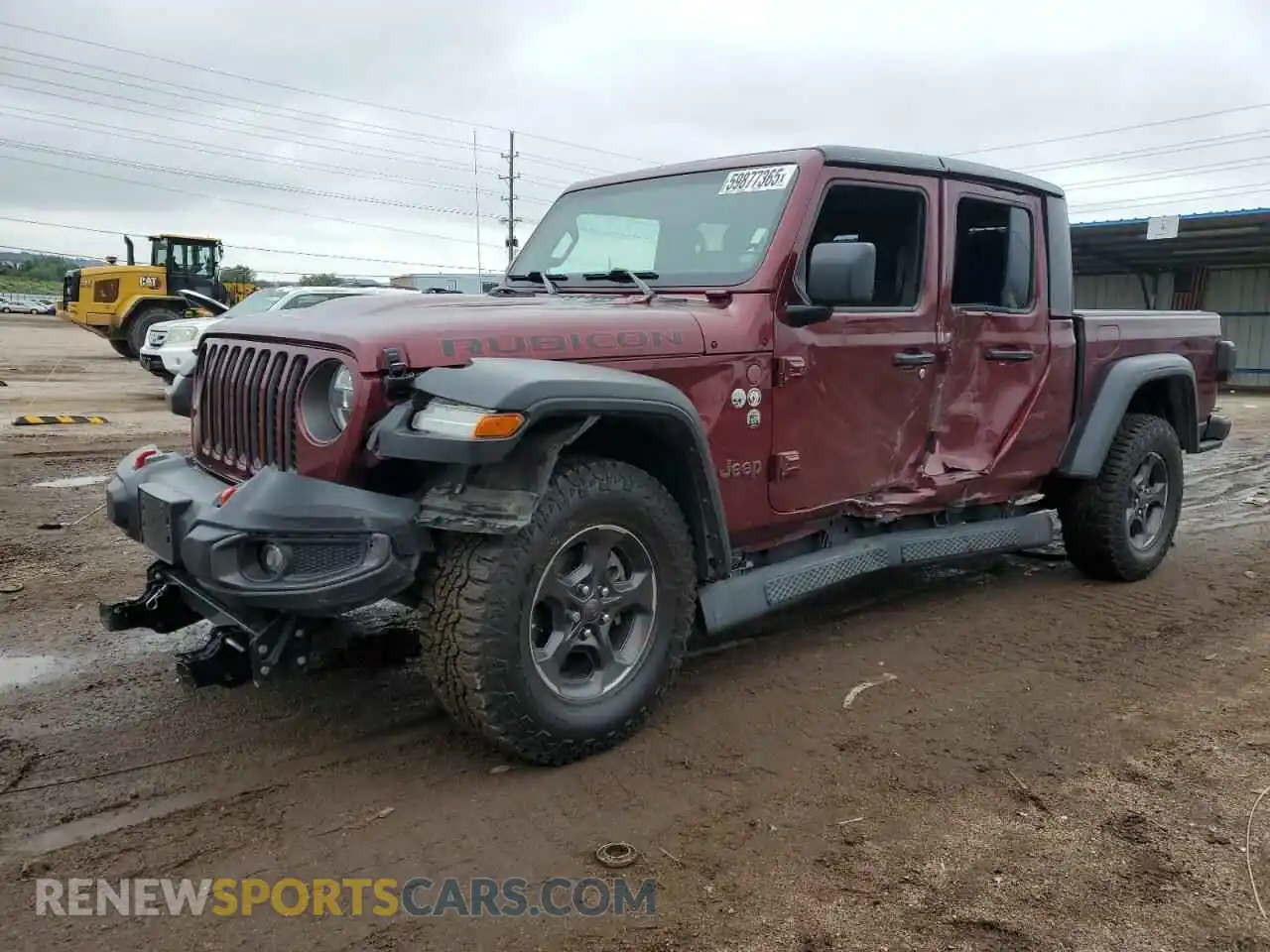 1 Photograph of a damaged car 1C6JJTBG6ML518543 JEEP GLADIATOR 2021