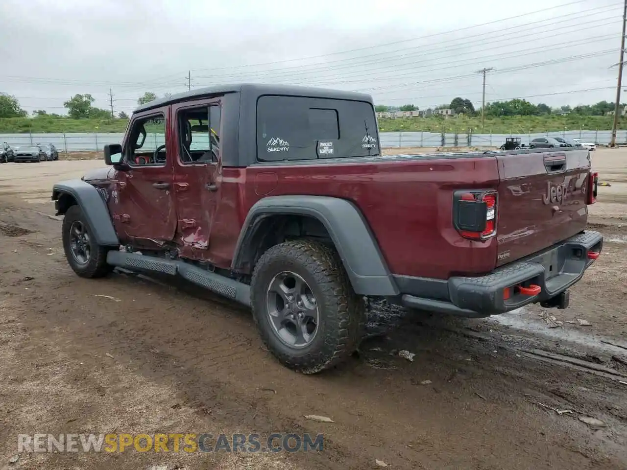 2 Photograph of a damaged car 1C6JJTBG6ML518543 JEEP GLADIATOR 2021