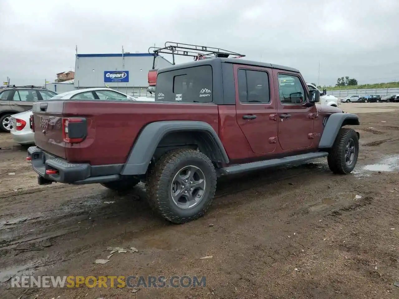 3 Photograph of a damaged car 1C6JJTBG6ML518543 JEEP GLADIATOR 2021