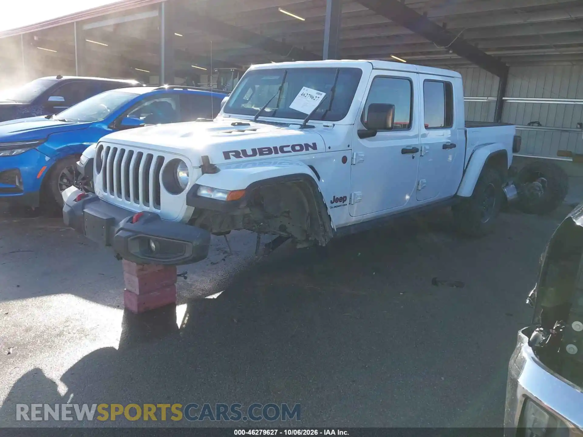 2 Photograph of a damaged car 1C6JJTBG7ML571221 JEEP GLADIATOR 2021