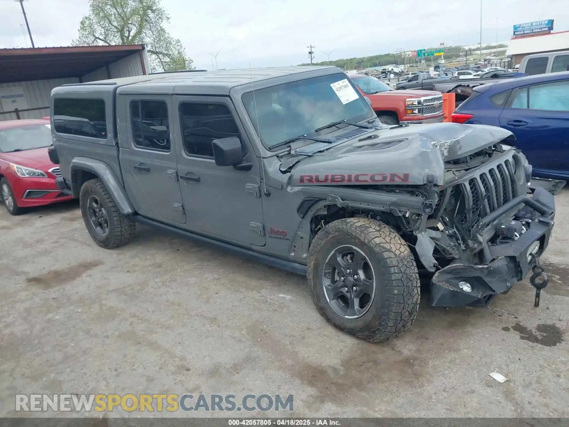 1 Photograph of a damaged car 1C6JJTBG8ML619972 JEEP GLADIATOR 2021