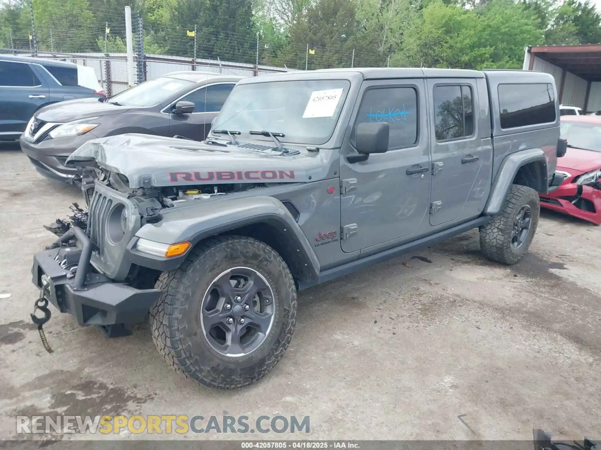 2 Photograph of a damaged car 1C6JJTBG8ML619972 JEEP GLADIATOR 2021