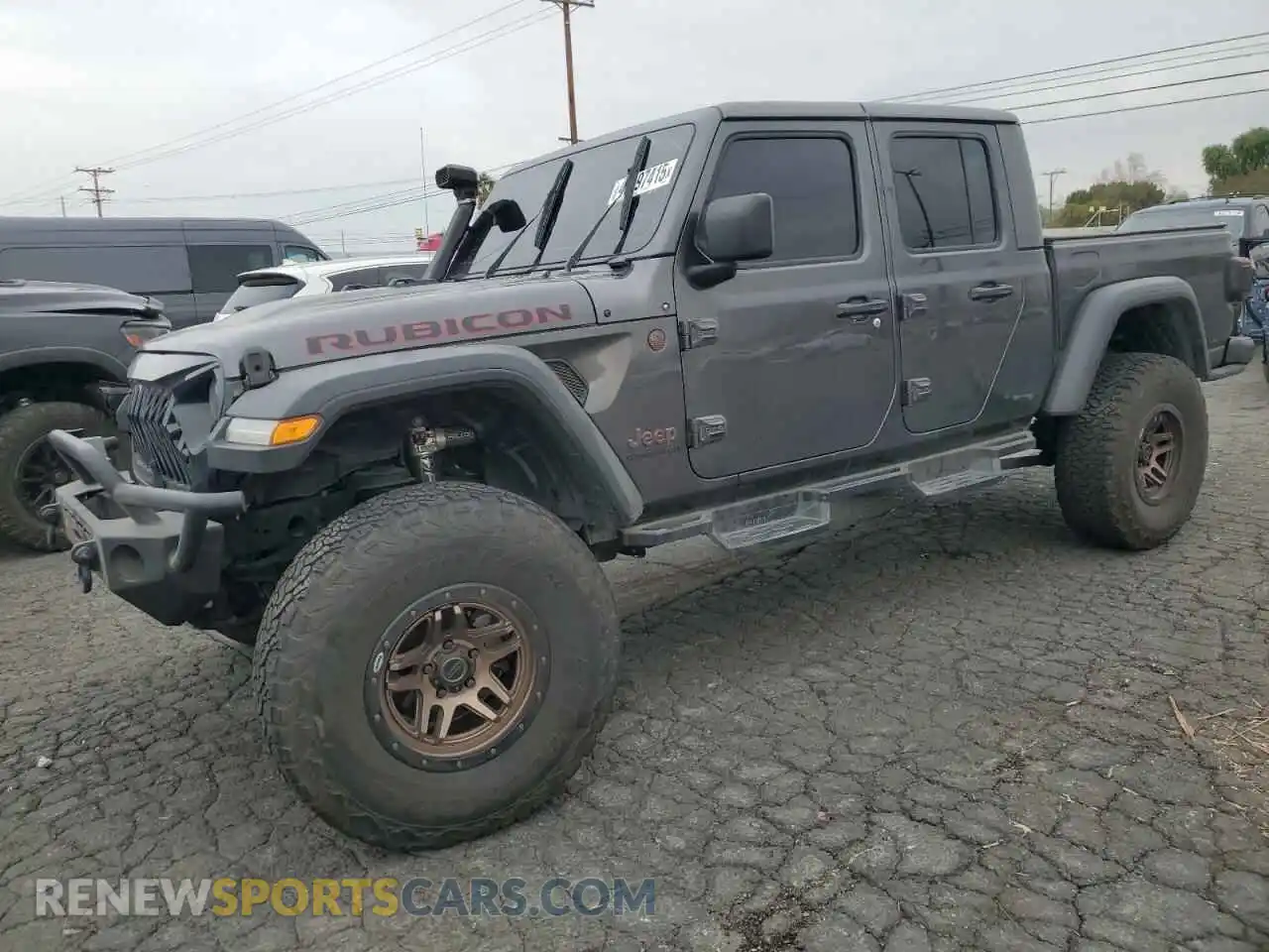 1 Photograph of a damaged car 1C6JJTBG9ML512347 JEEP GLADIATOR 2021