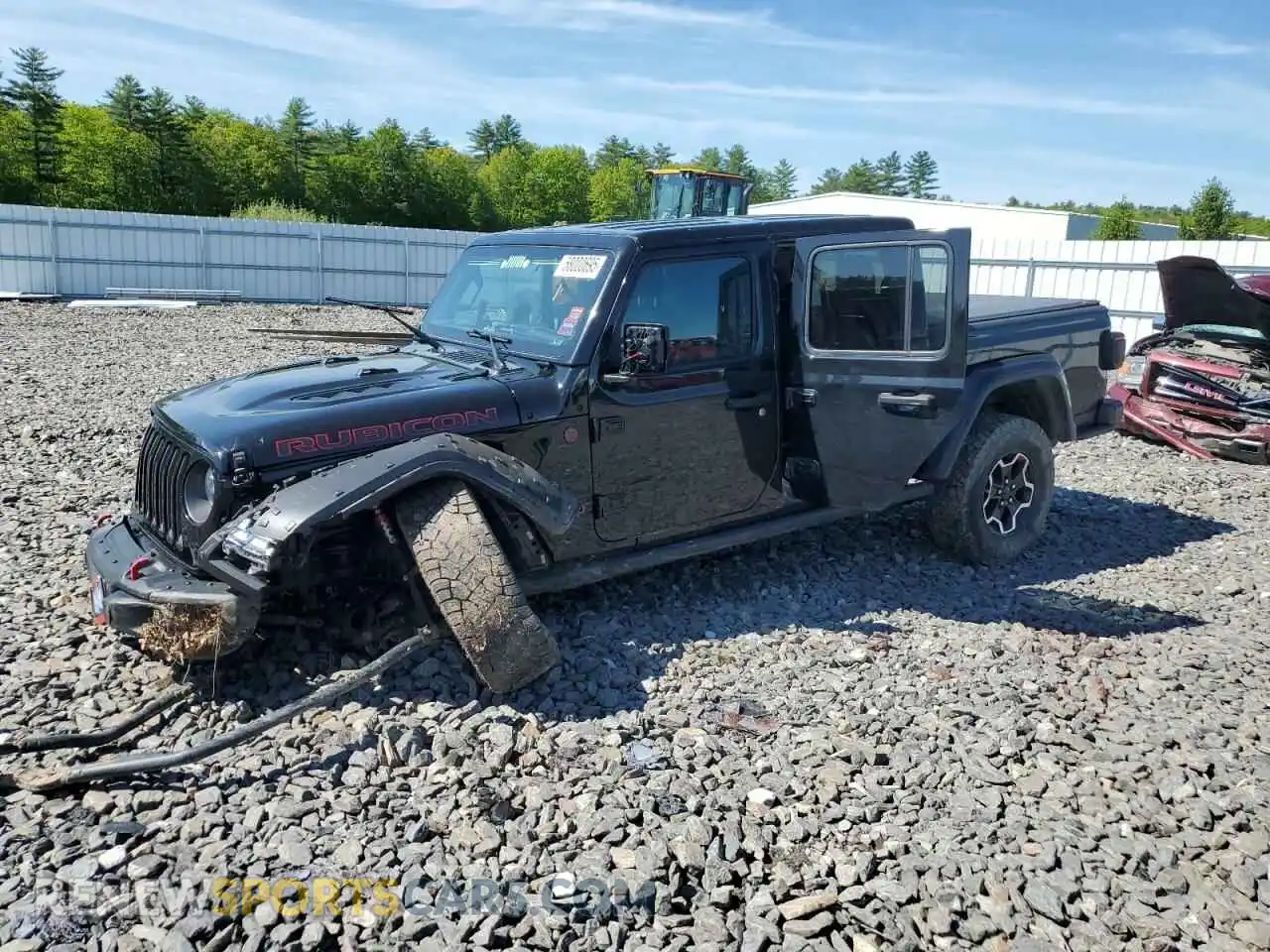1 Photograph of a damaged car 1C6JJTBG9ML555702 JEEP GLADIATOR 2021