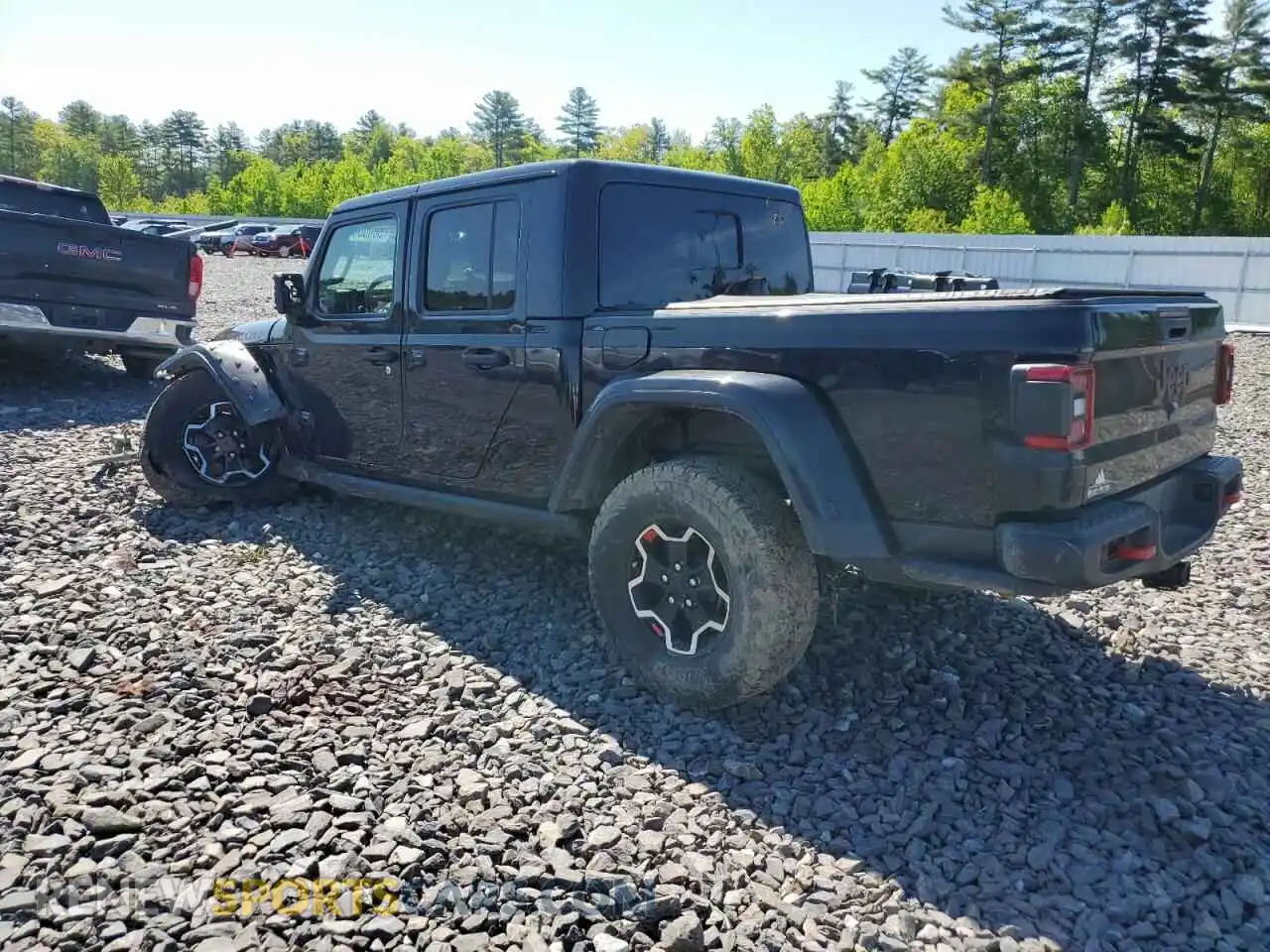 2 Photograph of a damaged car 1C6JJTBG9ML555702 JEEP GLADIATOR 2021