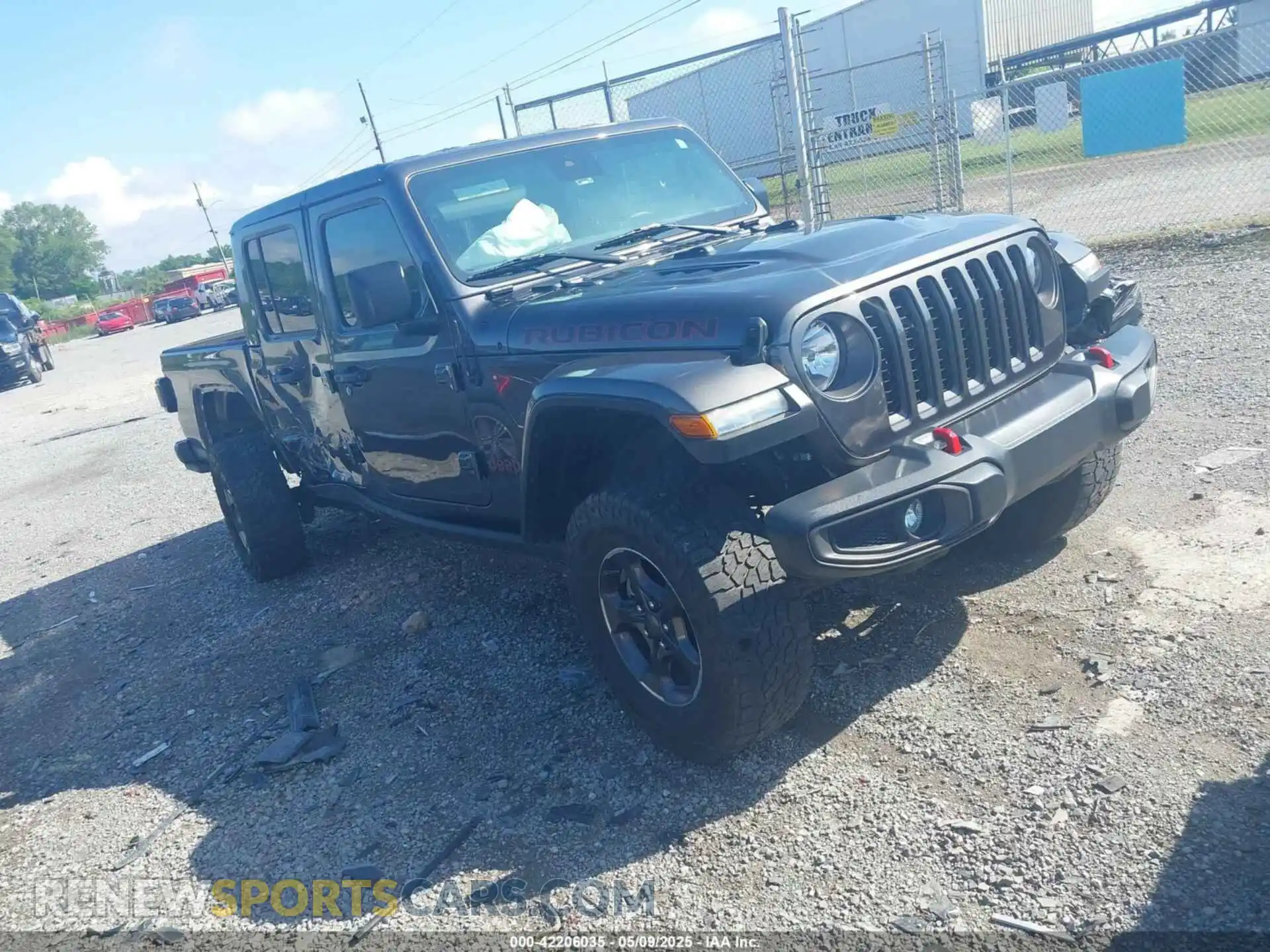 1 Photograph of a damaged car 1C6JJTBG9ML592538 JEEP GLADIATOR 2021
