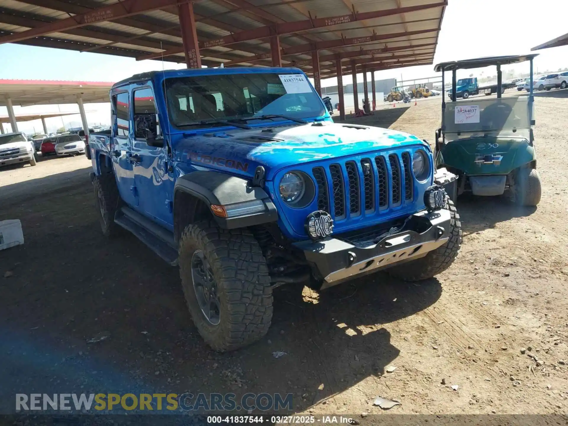 1 Photograph of a damaged car 1C6JJTBGXML516164 JEEP GLADIATOR 2021