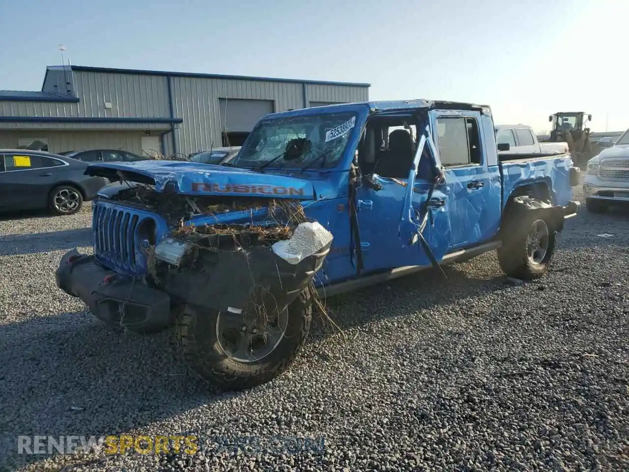 1 Photograph of a damaged car 1C6JJTBGXML551111 JEEP GLADIATOR 2021