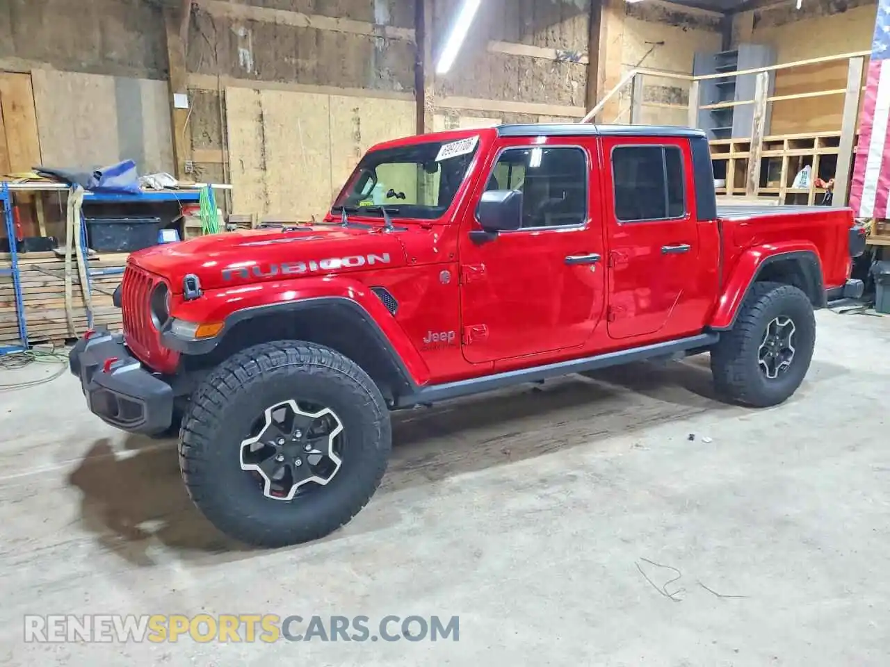1 Photograph of a damaged car 1C6JJTBGXML613557 JEEP GLADIATOR 2021