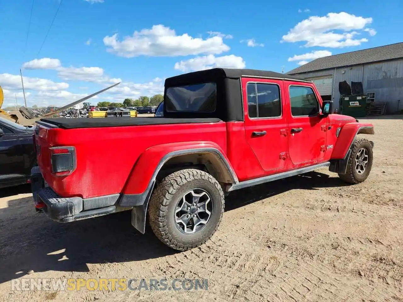 3 Photograph of a damaged car 1C6JJTBM0ML598265 JEEP GLADIATOR 2021