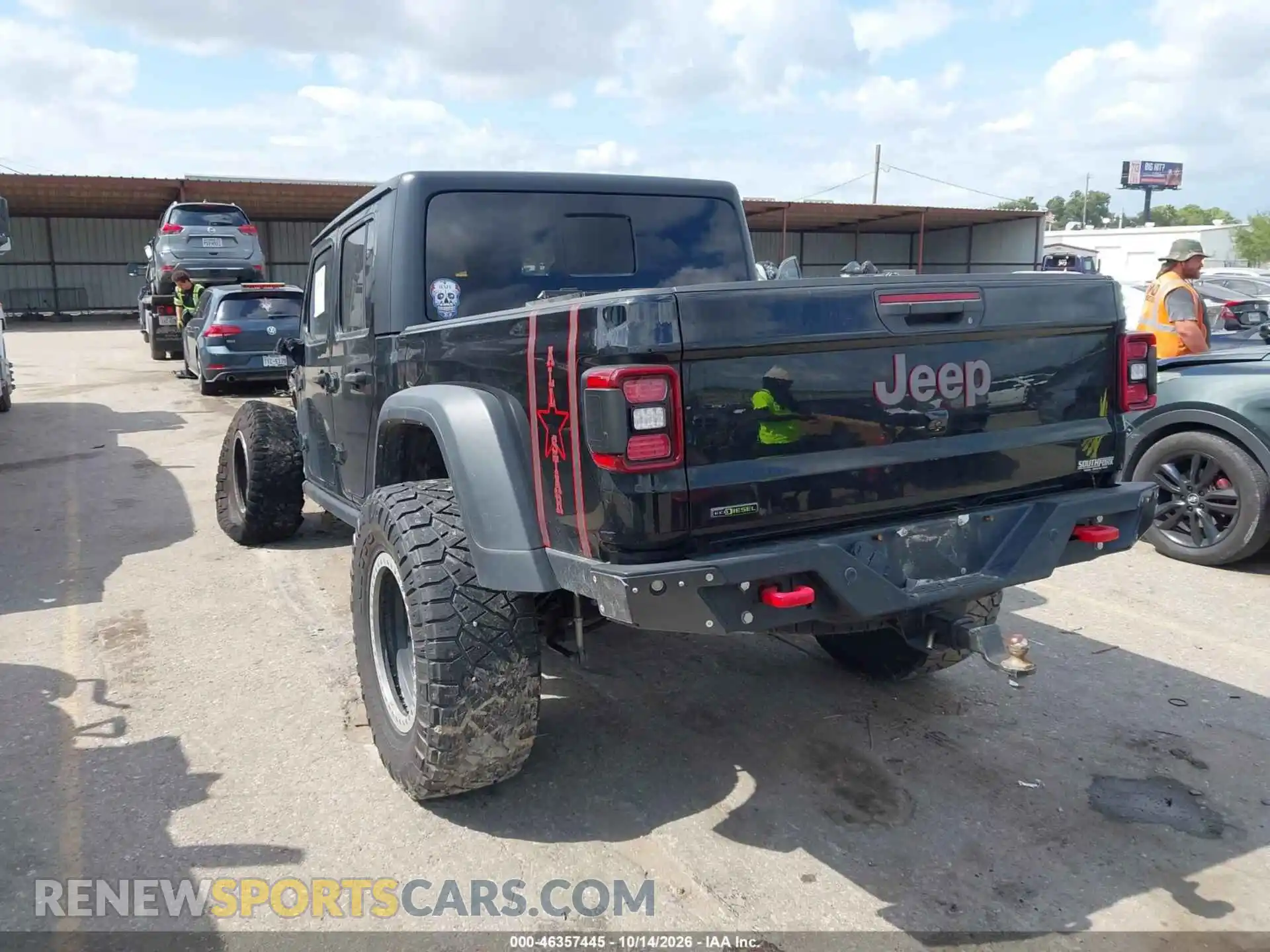 3 Photograph of a damaged car 1C6JJTBM4ML558934 JEEP GLADIATOR 2021