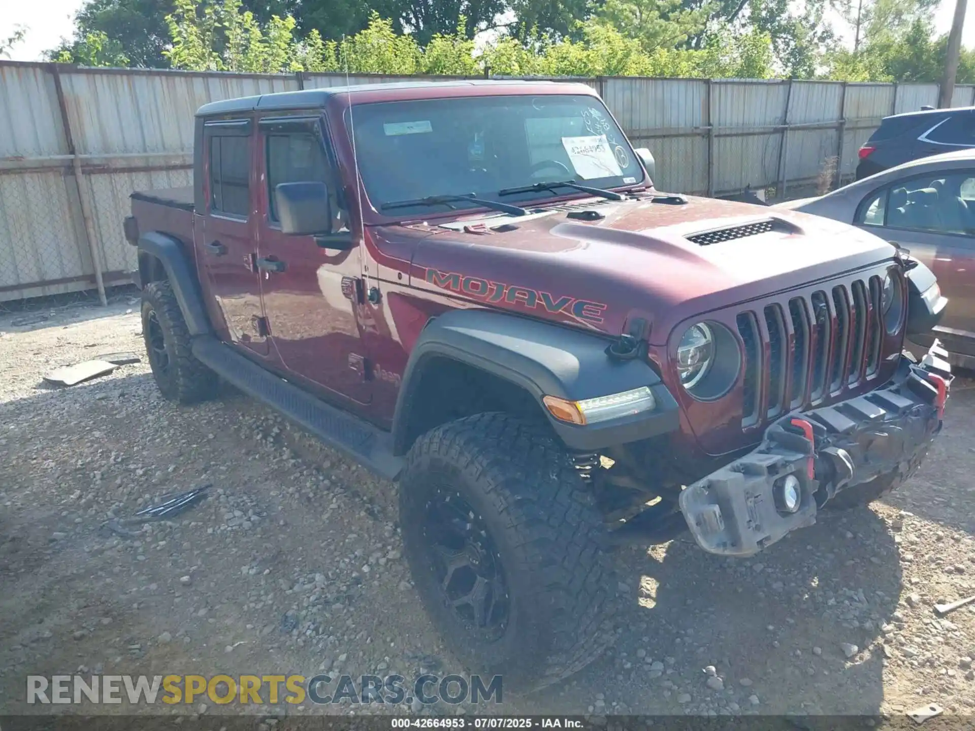 1 Photograph of a damaged car 1C6JJTEG1ML527789 JEEP GLADIATOR 2021