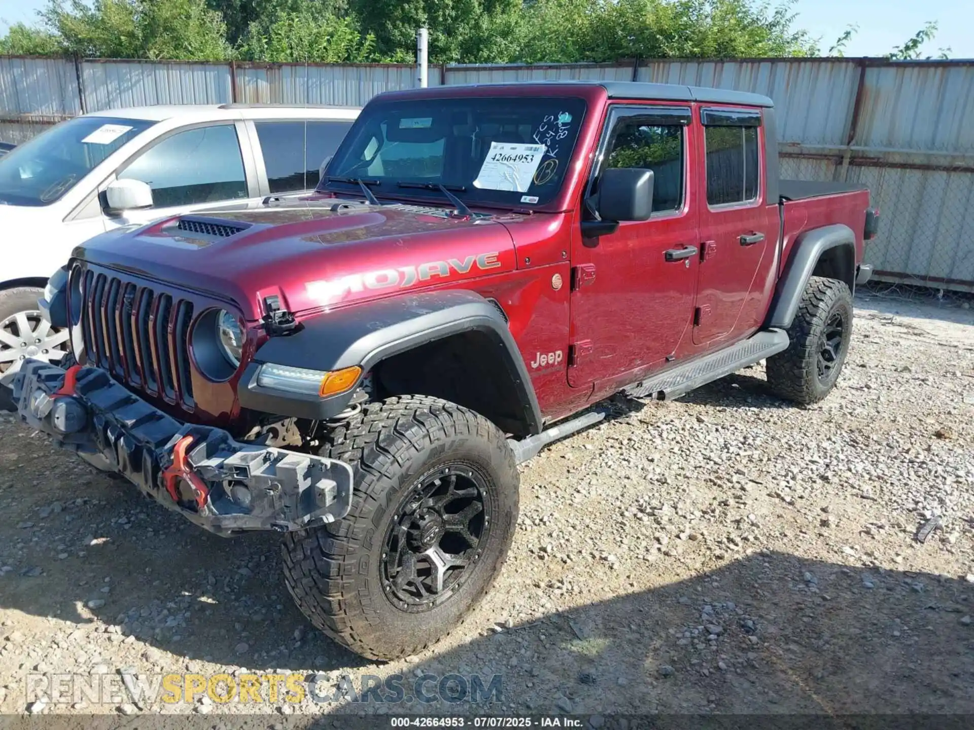 2 Photograph of a damaged car 1C6JJTEG1ML527789 JEEP GLADIATOR 2021
