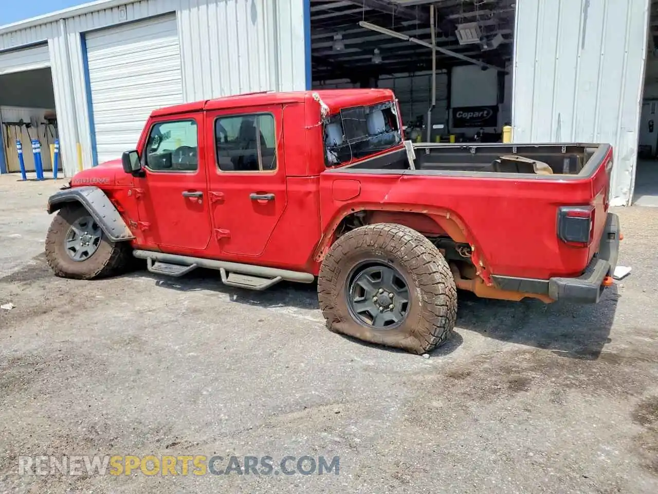 2 Photograph of a damaged car 1C6JJTEG1ML552935 JEEP GLADIATOR 2021
