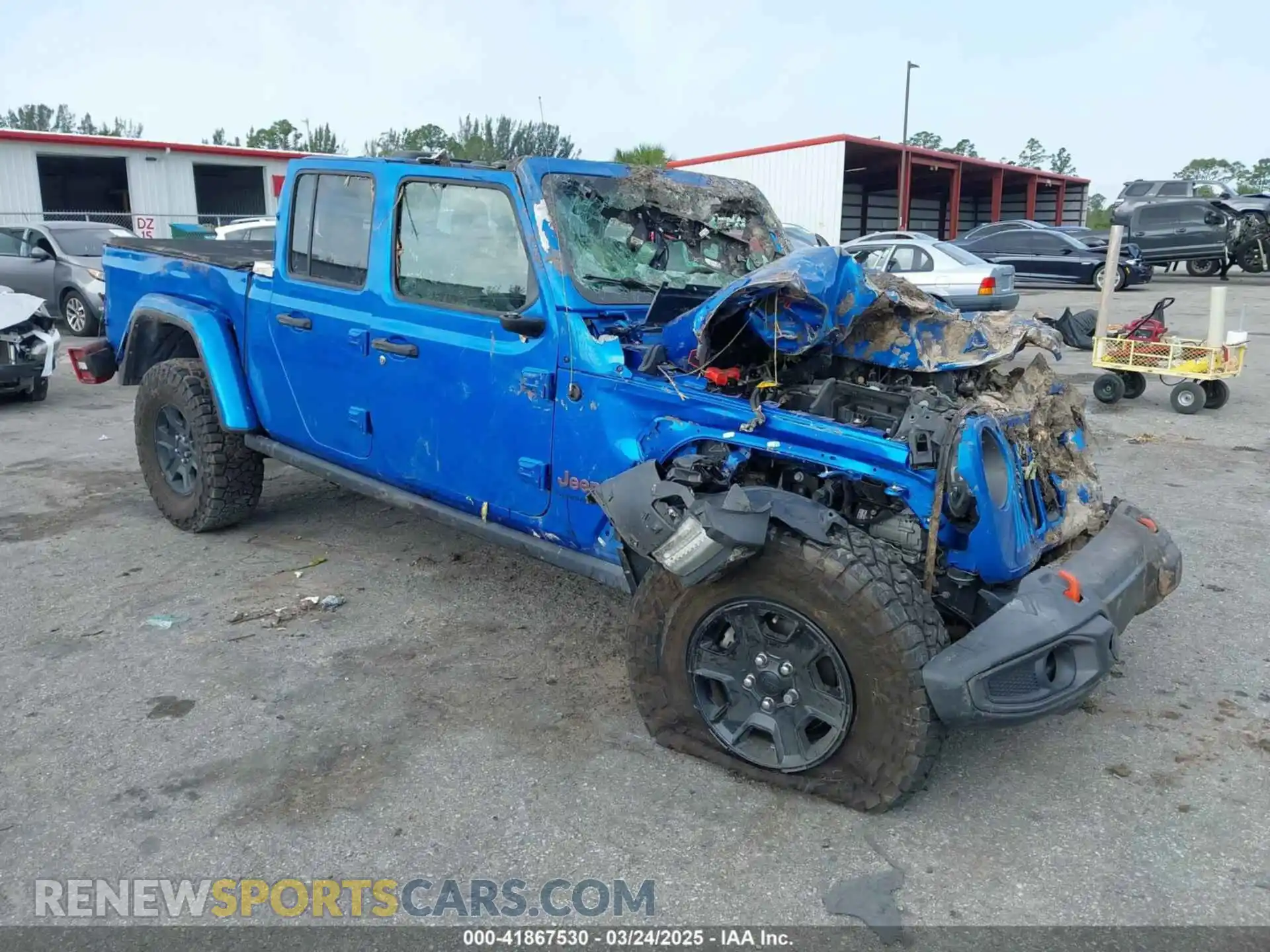 1 Photograph of a damaged car 1C6JJTEG1ML621056 JEEP GLADIATOR 2021