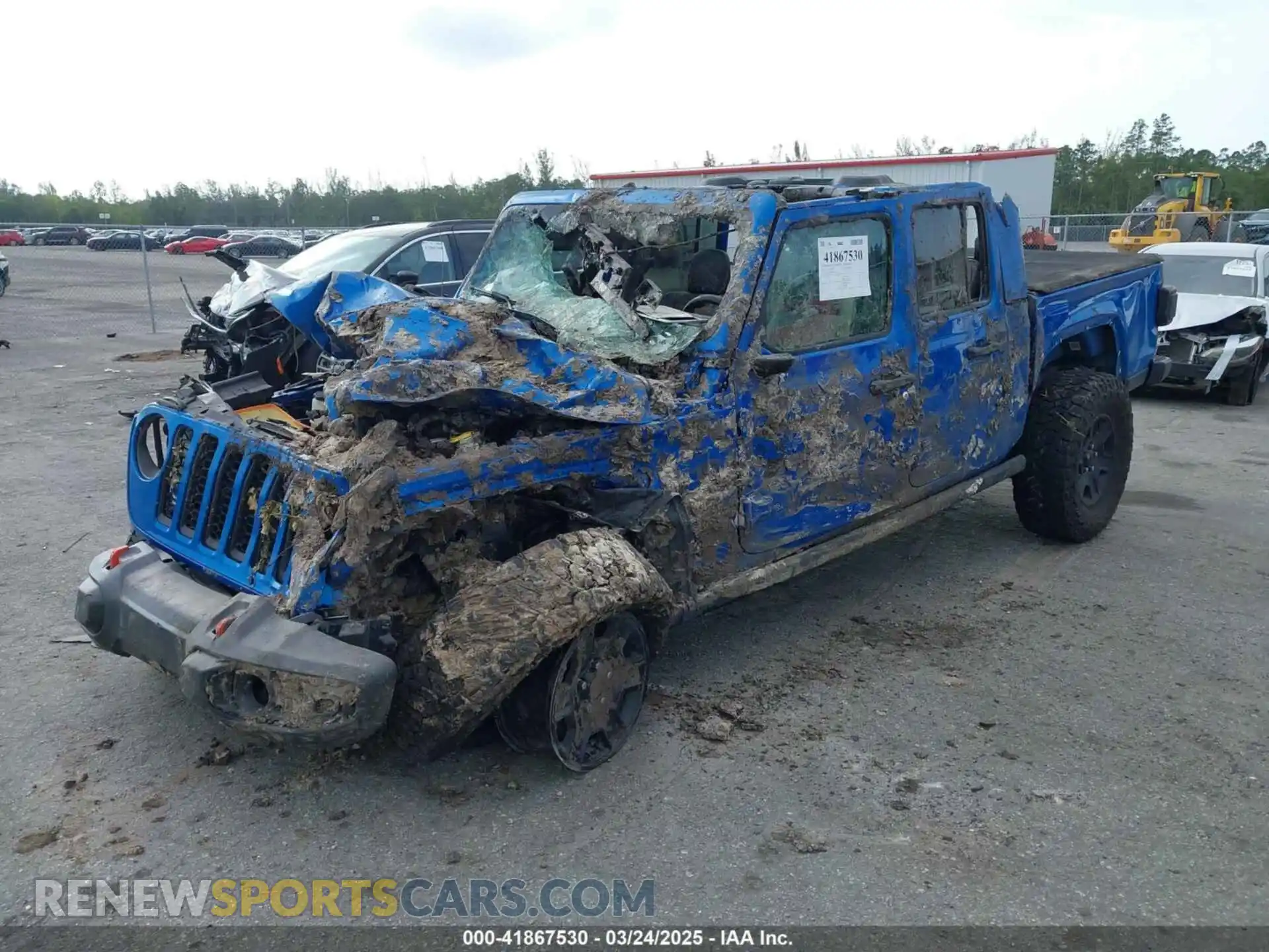 2 Photograph of a damaged car 1C6JJTEG1ML621056 JEEP GLADIATOR 2021