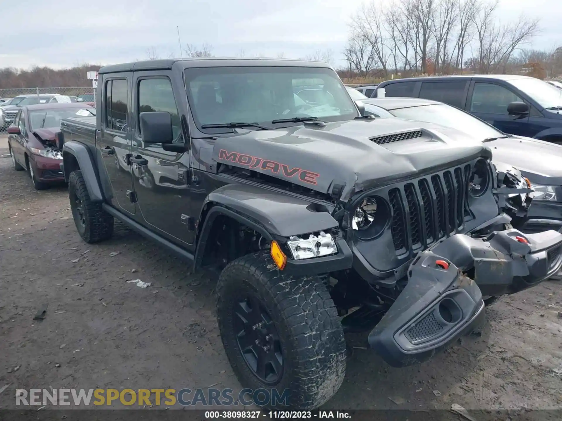1 Photograph of a damaged car 1C6JJTEG2ML565242 JEEP GLADIATOR 2021