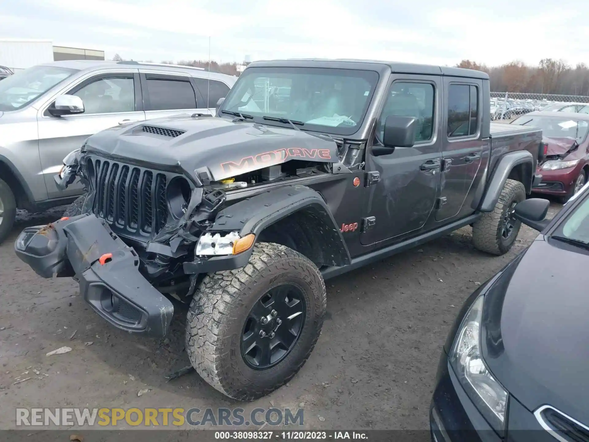 2 Photograph of a damaged car 1C6JJTEG2ML565242 JEEP GLADIATOR 2021