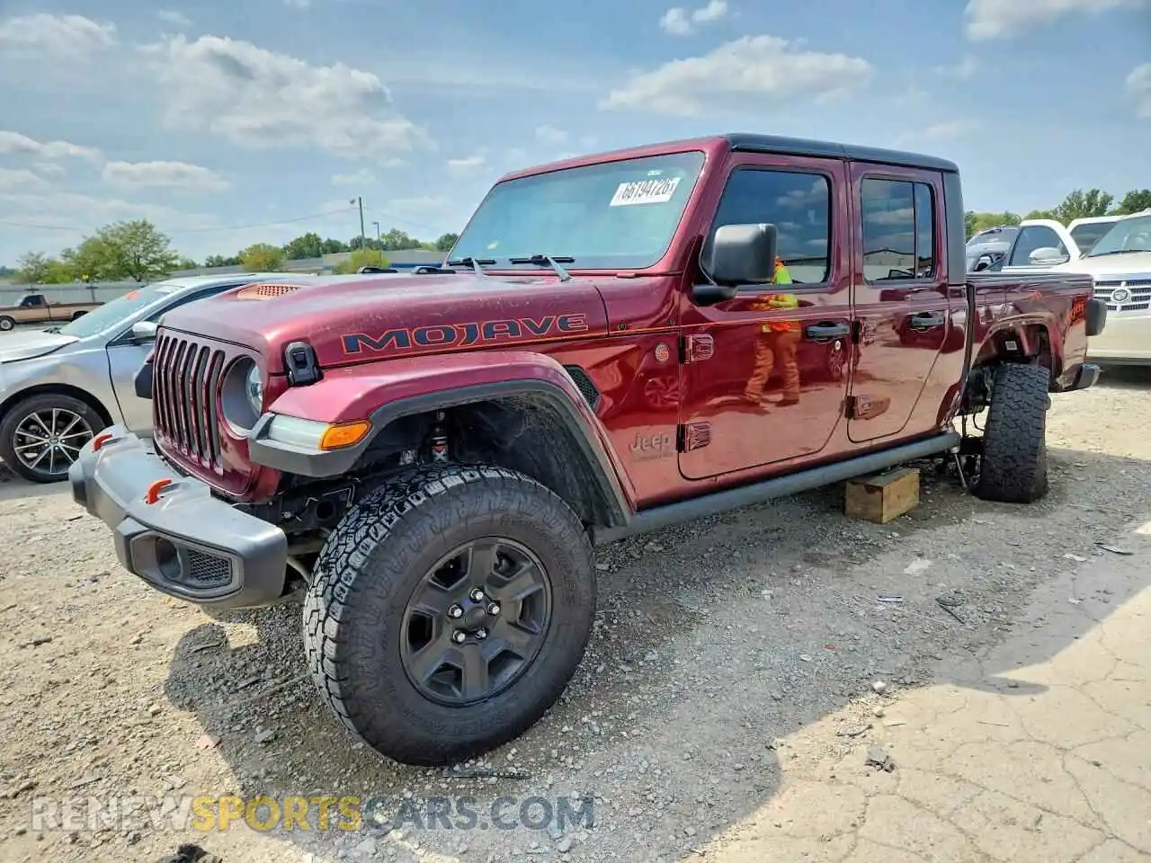 1 Photograph of a damaged car 1C6JJTEG3ML555822 JEEP GLADIATOR 2021
