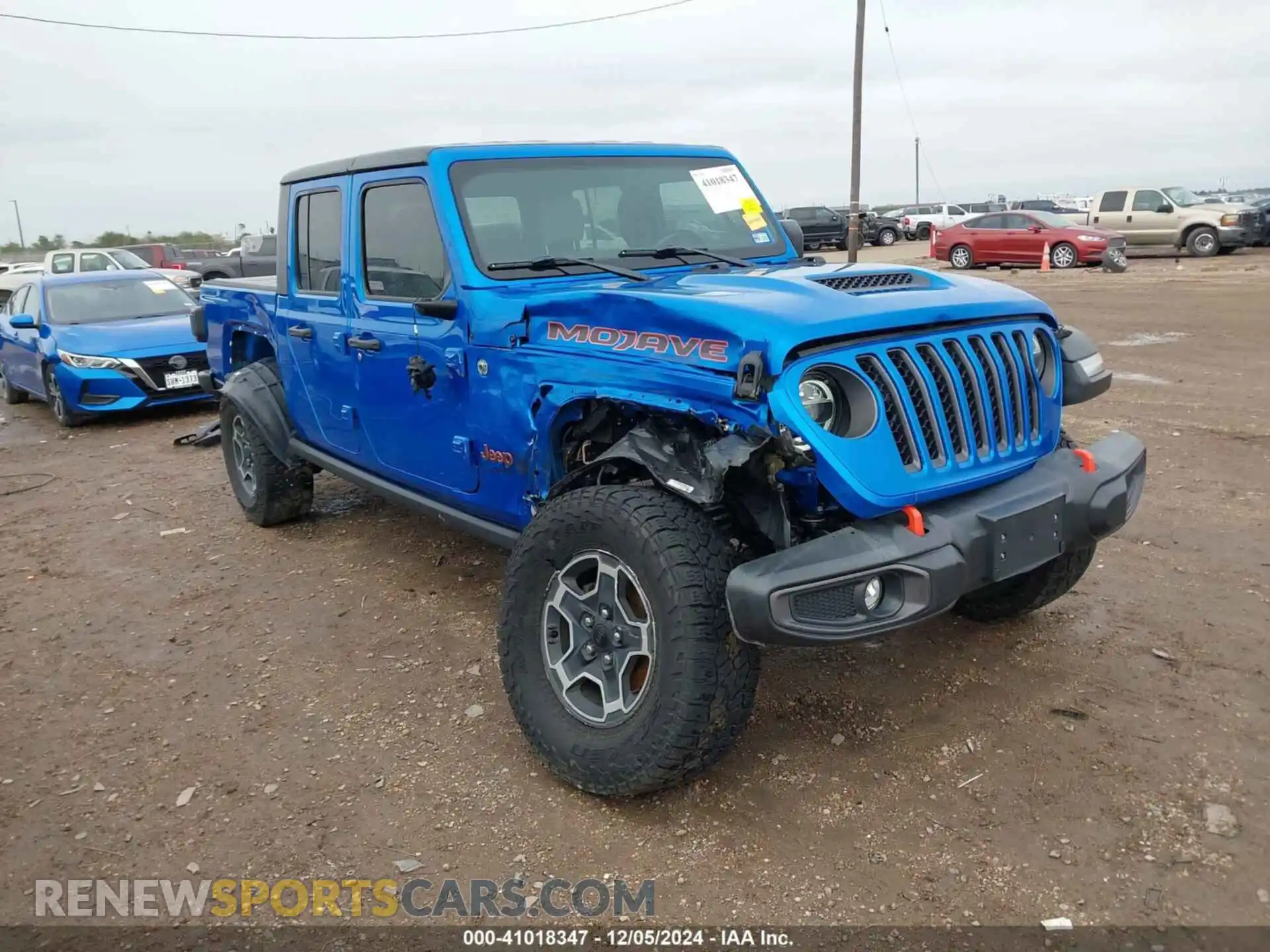 1 Photograph of a damaged car 1C6JJTEG5ML621626 JEEP GLADIATOR 2021