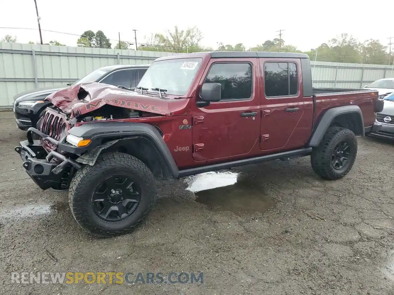 1 Photograph of a damaged car 1C6JJTEG7ML521947 JEEP GLADIATOR 2021