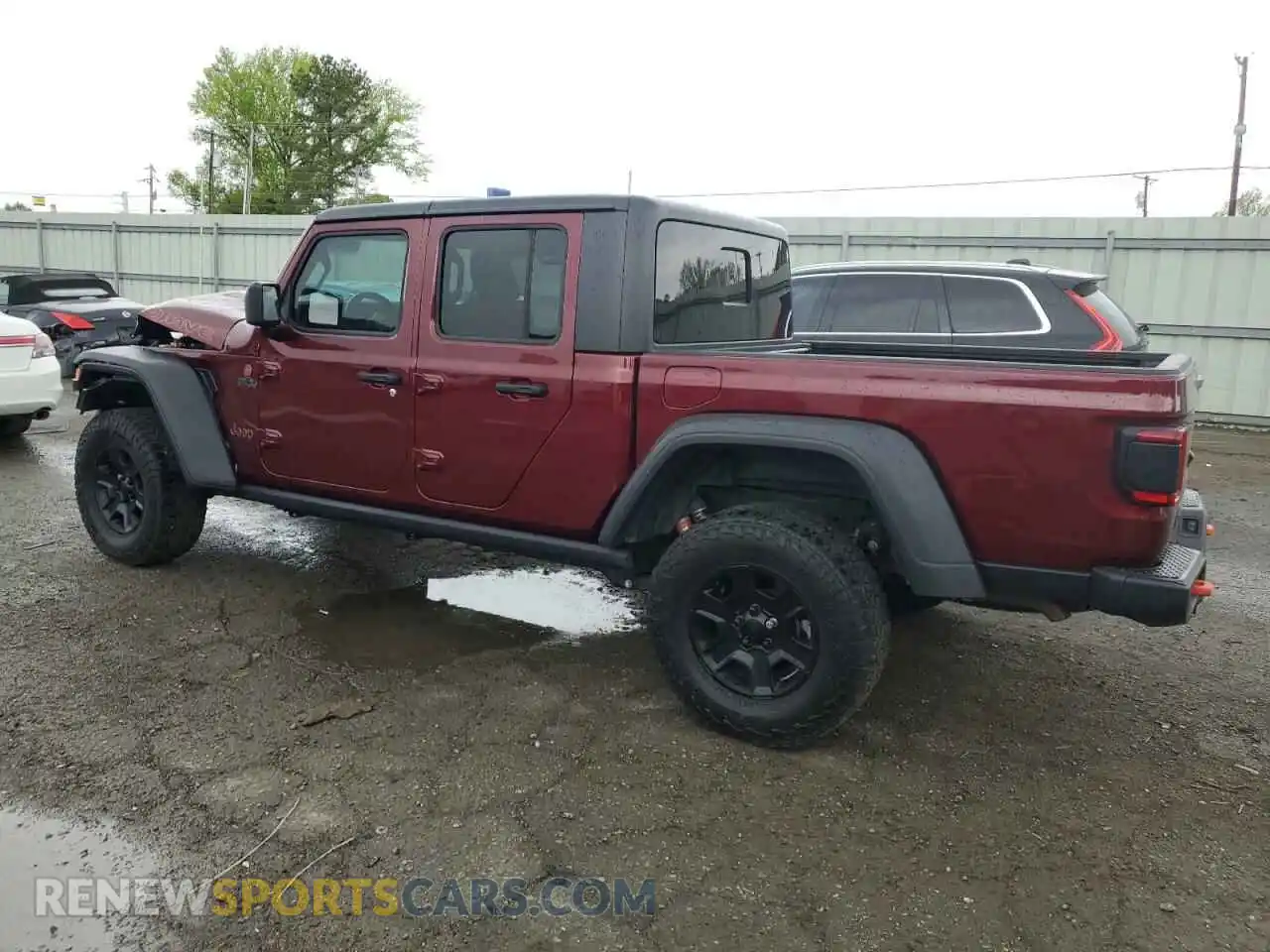 2 Photograph of a damaged car 1C6JJTEG7ML521947 JEEP GLADIATOR 2021