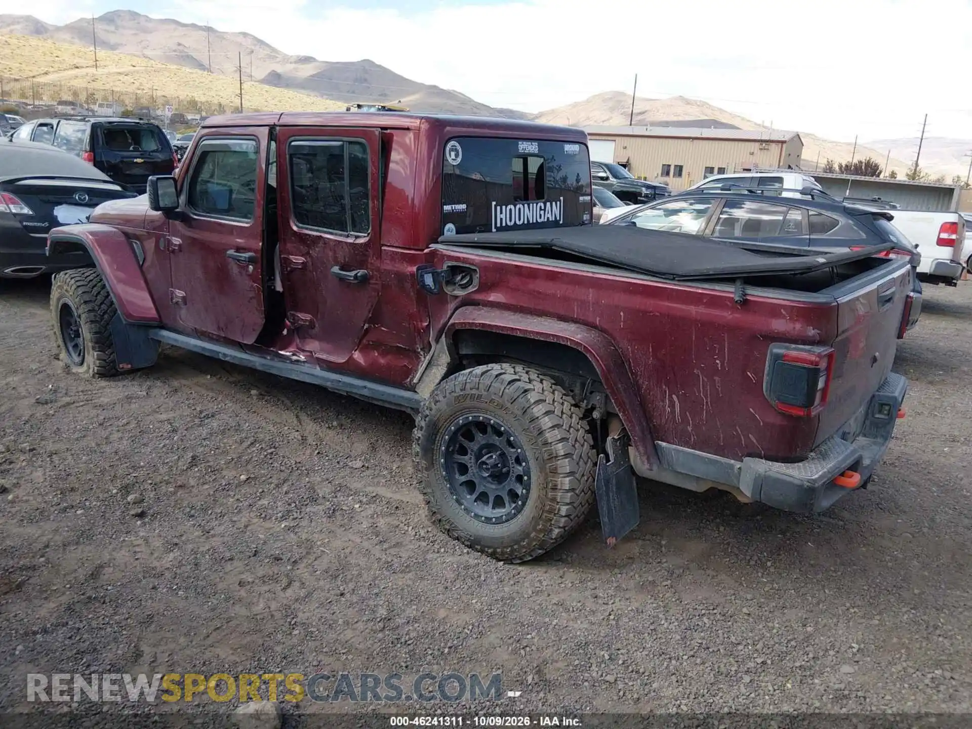 3 Photograph of a damaged car 1C6JJTEG8ML577993 JEEP GLADIATOR 2021