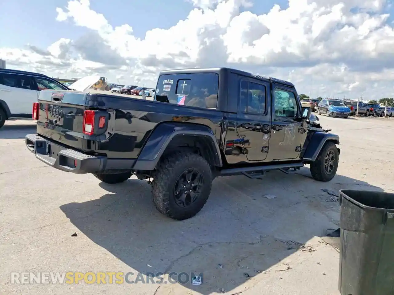3 Photograph of a damaged car 1C6HJTAG0NL173804 JEEP GLADIATOR 2022
