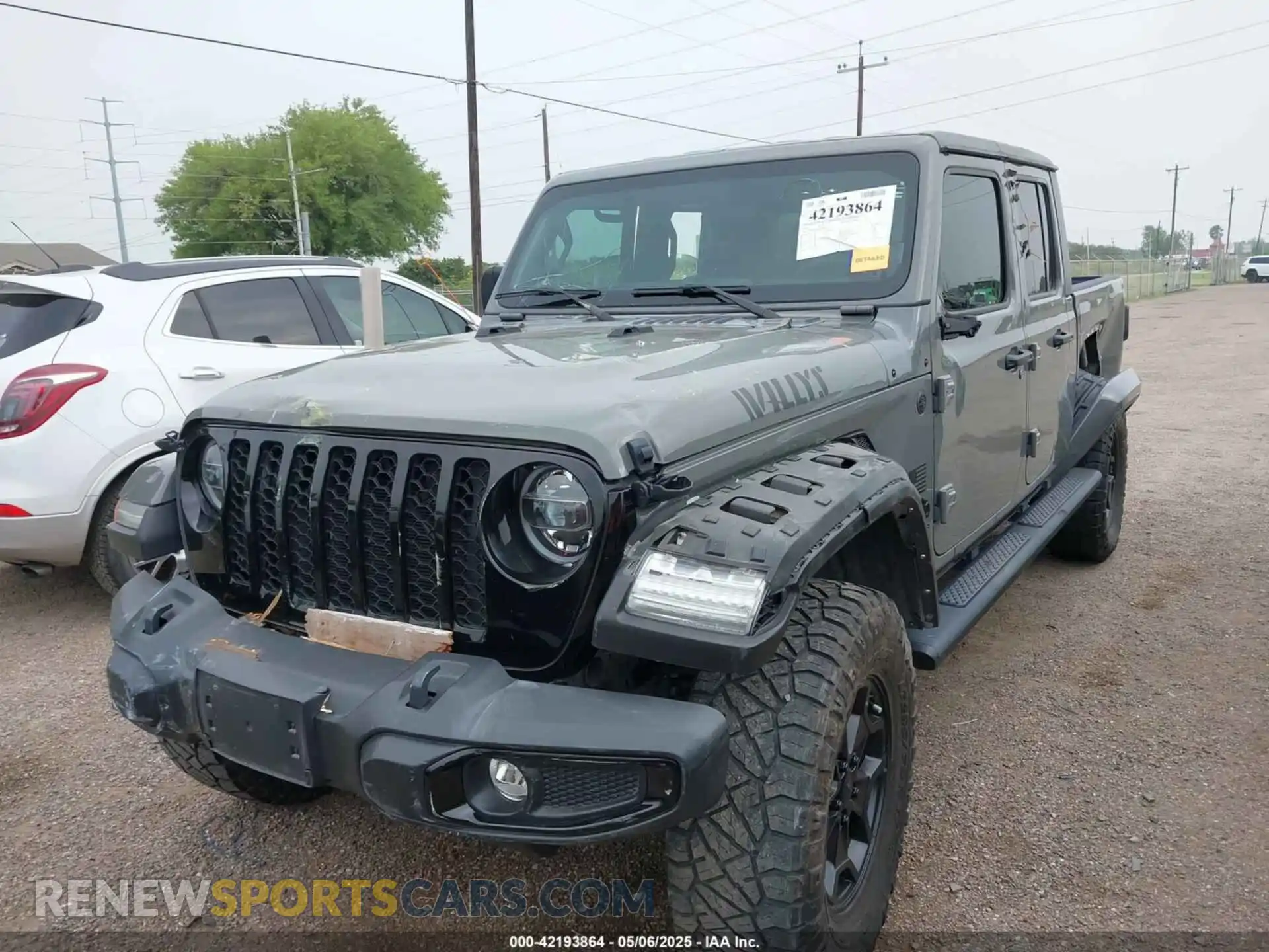 2 Photograph of a damaged car 1C6HJTAG2NL176011 JEEP GLADIATOR 2022