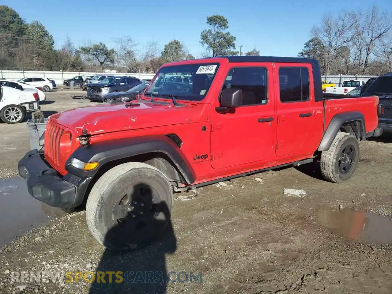 1 Photograph of a damaged car 1C6HJTAG3NL149044 JEEP GLADIATOR 2022