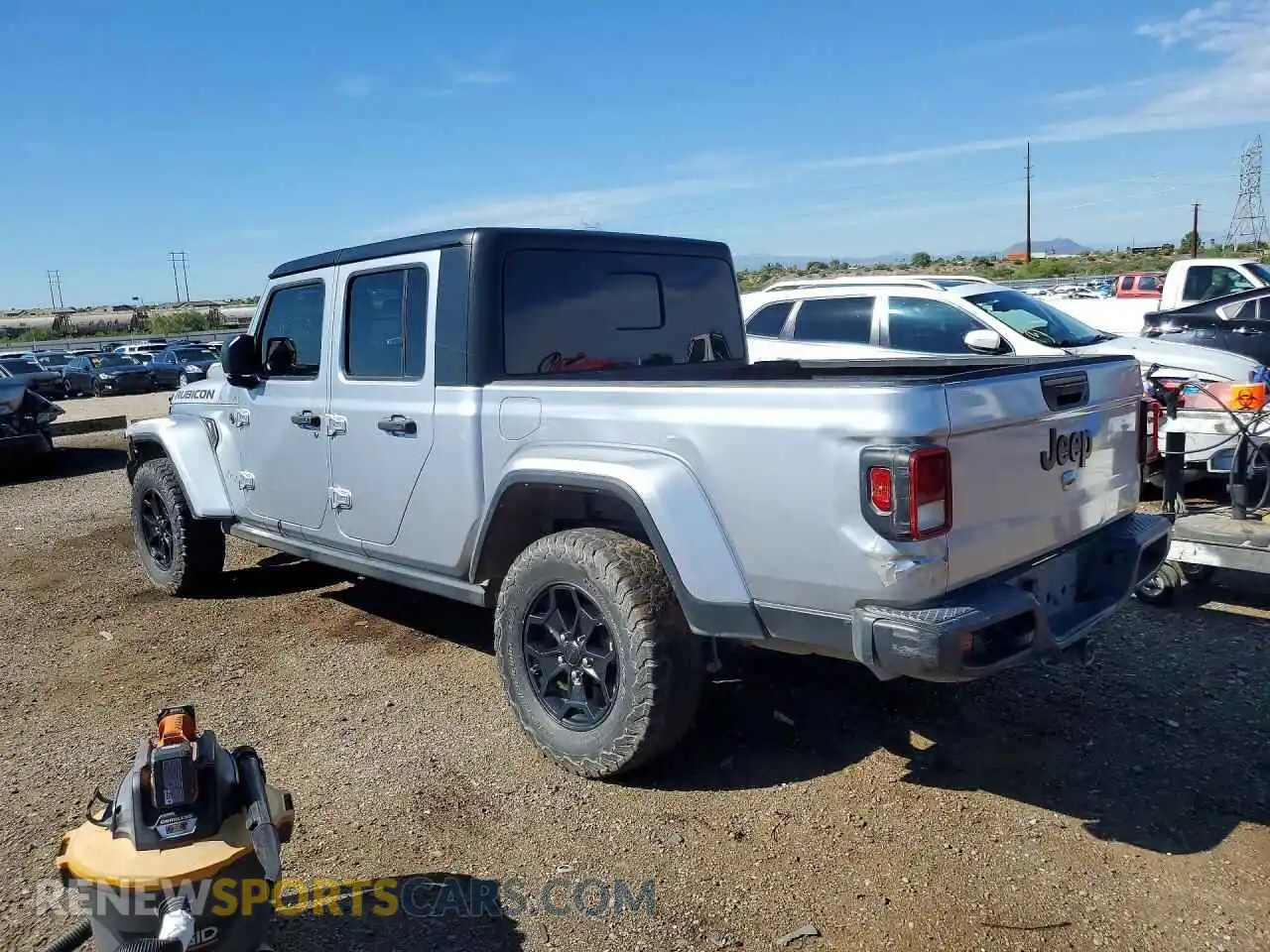 2 fotografías del automóvil dañado 1C6HJTAG3NL159038 JEEP GLADIATOR 2022