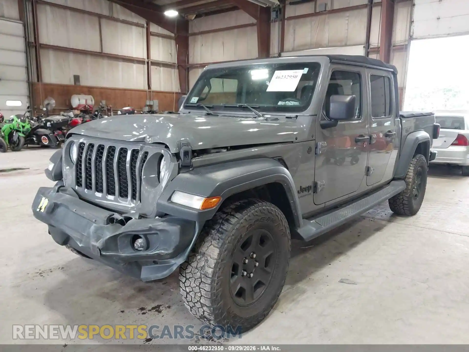 2 Photograph of a damaged car 1C6HJTAG4NL116005 JEEP GLADIATOR 2022
