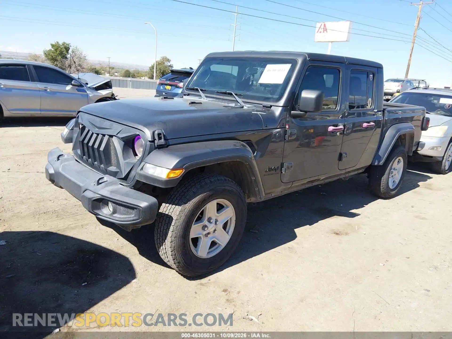 2 Photograph of a damaged car 1C6HJTAG9NL113939 JEEP GLADIATOR 2022