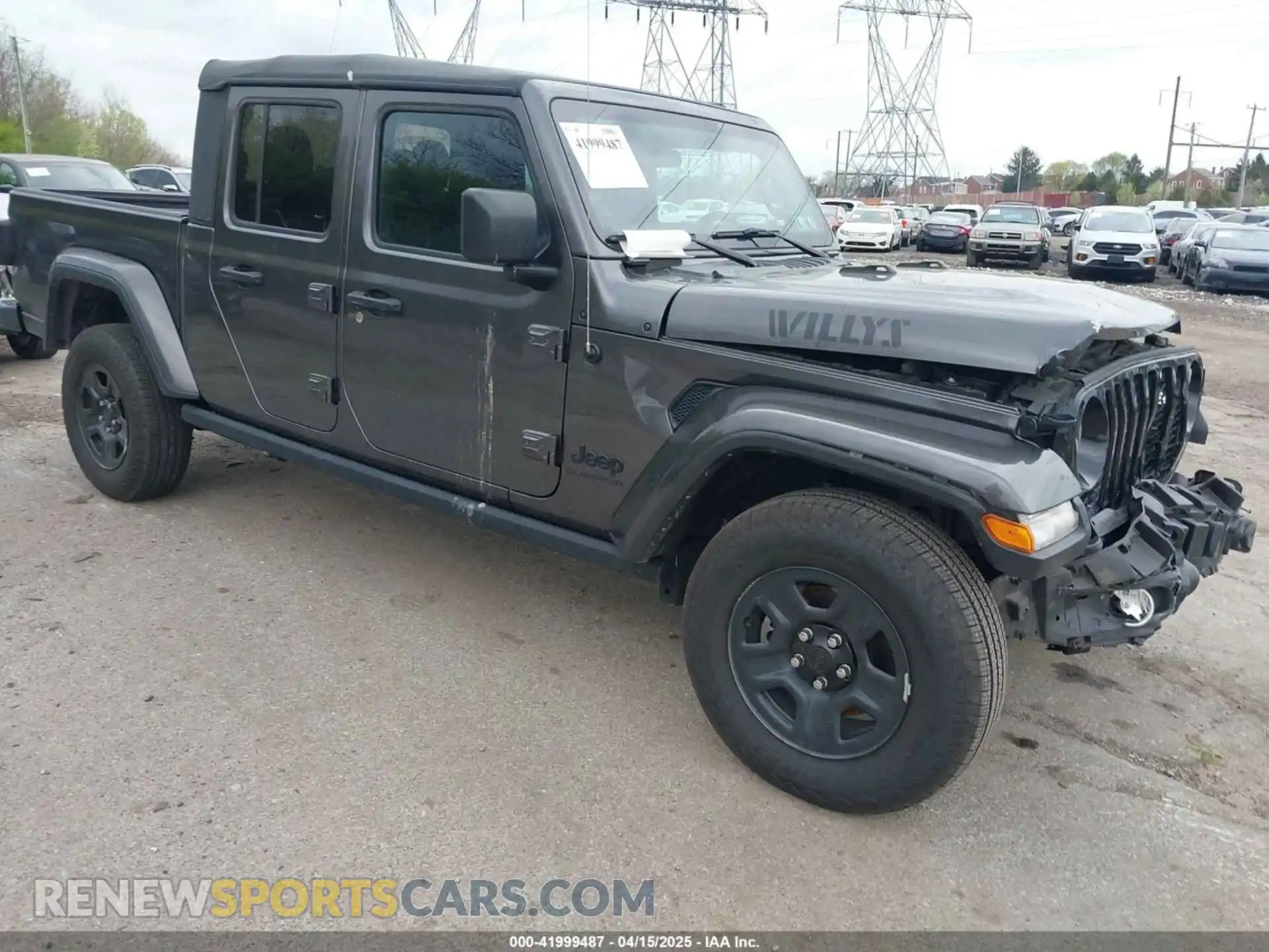 1 Photograph of a damaged car 1C6HJTAG9NL138503 JEEP GLADIATOR 2022