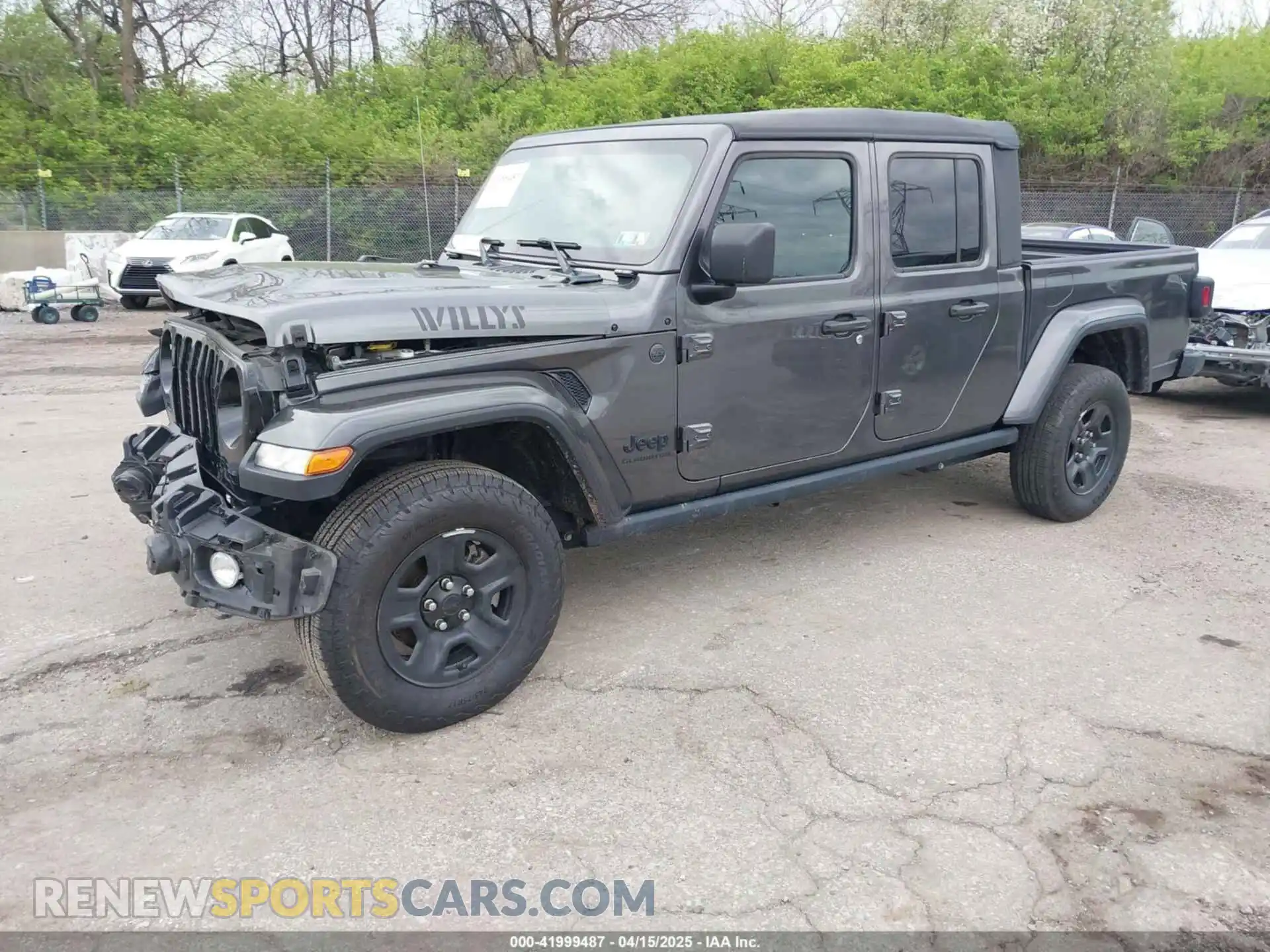 2 Photograph of a damaged car 1C6HJTAG9NL138503 JEEP GLADIATOR 2022