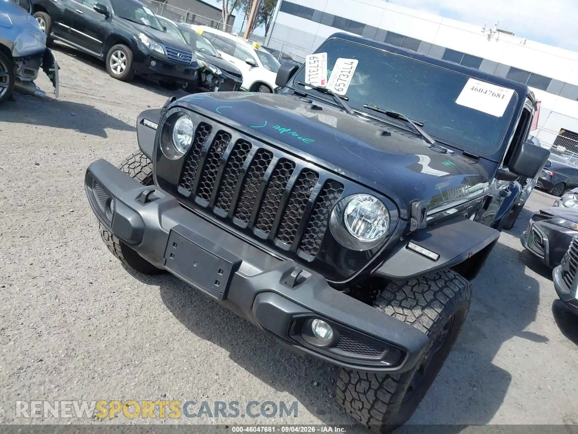 2 Photograph of a damaged car 1C6HJTAG9NL144091 JEEP GLADIATOR 2022
