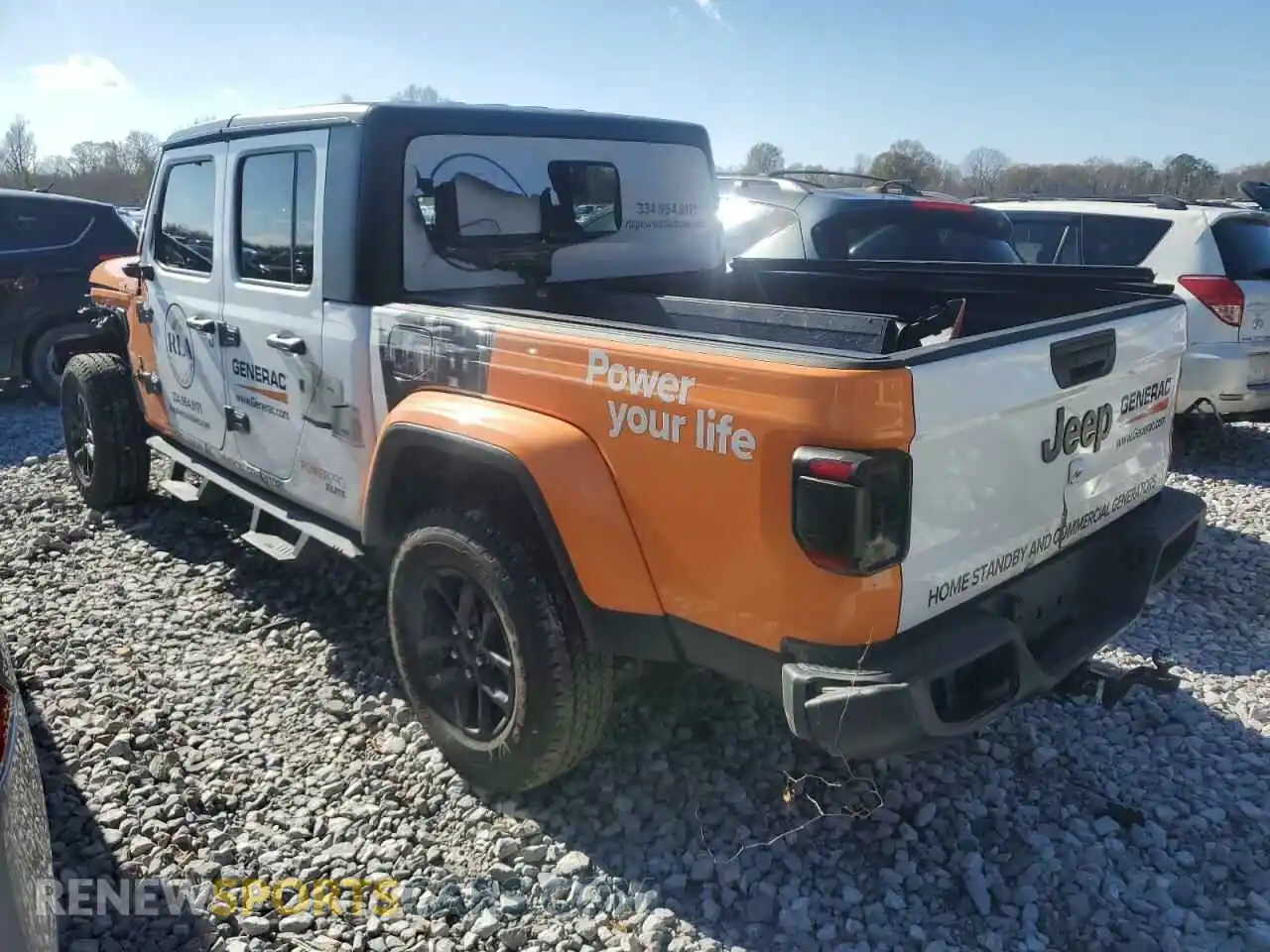 2 Photograph of a damaged car 1C6HJTAG9NL146049 JEEP GLADIATOR 2022